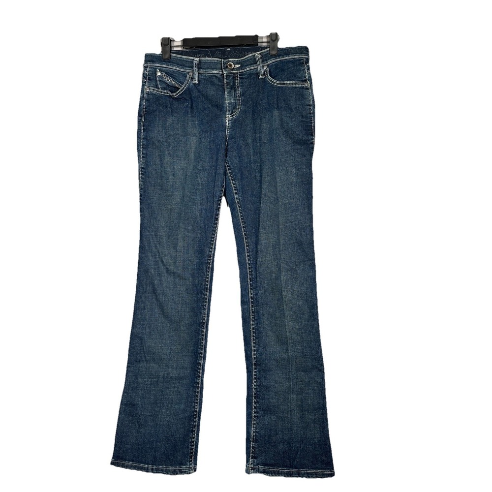 Wrangler Jeans Womens 7/8 x 32 Blue Boot Stretch Bootcut Denim Mid Rise